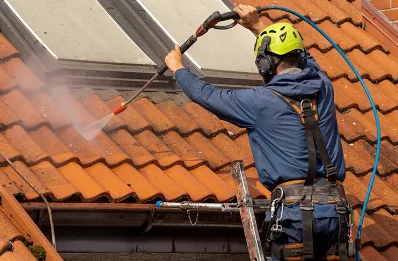 Démoussage et hydrofuge de toiture à Bruyères-et-Montbérault